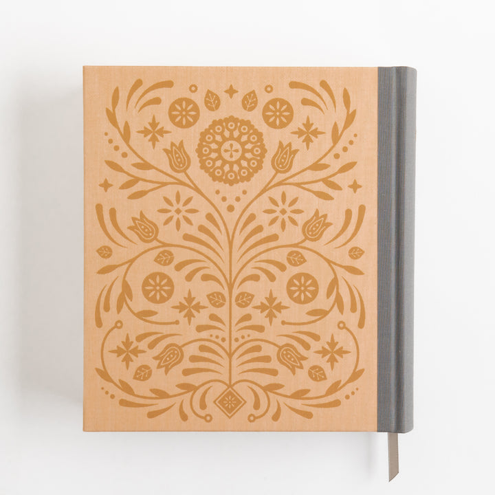 ESV Journaling Study Bible - Cloth over Board, Blush/Ochre, Floral Design