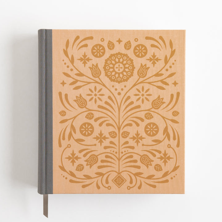 ESV Journaling Study Bible - Cloth over Board, Blush/Ochre, Floral Design