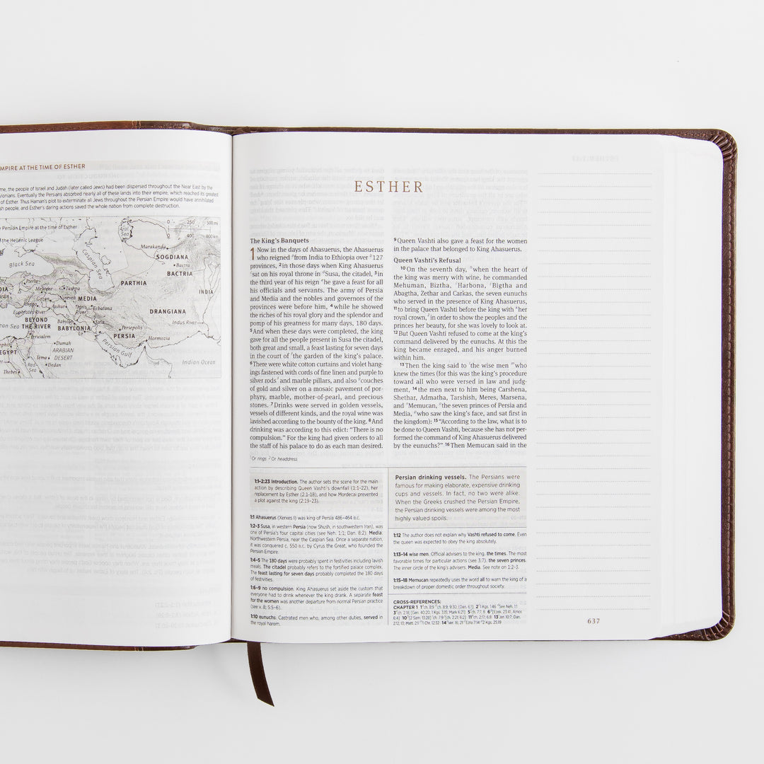 ESV Journaling Study Bible - TruTone, Brown/Chestnut