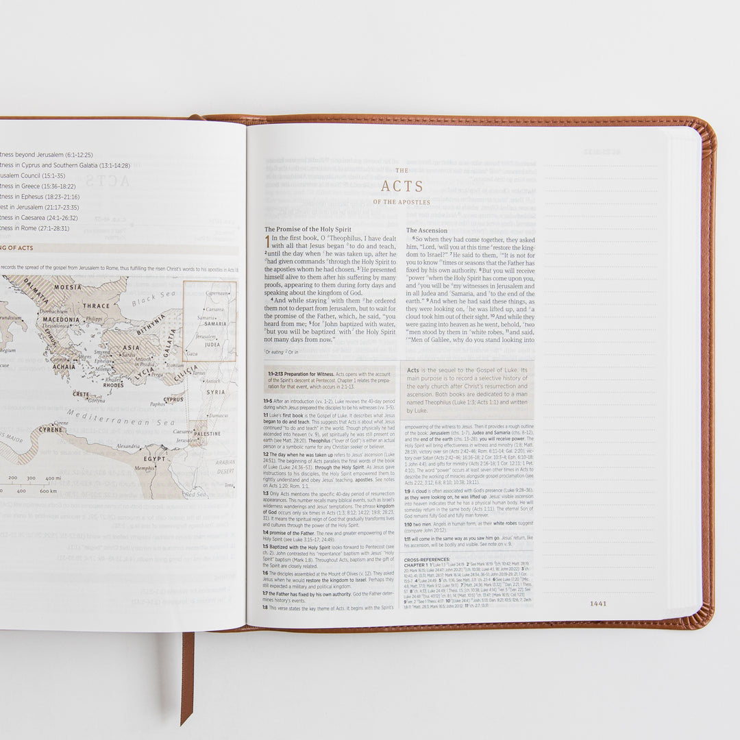 ESV Journaling Study Bible - TruTone, English Saddle