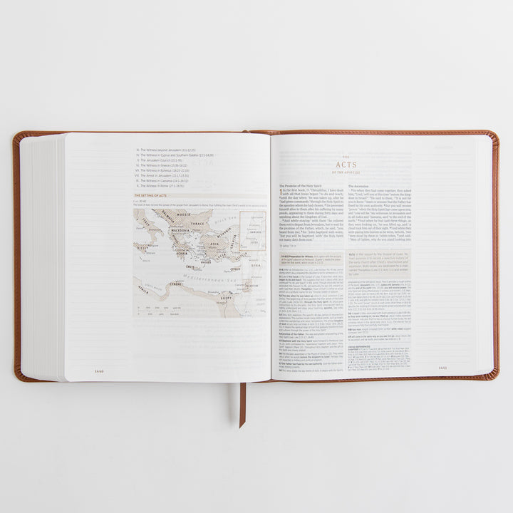 ESV Journaling Study Bible - TruTone, English Saddle