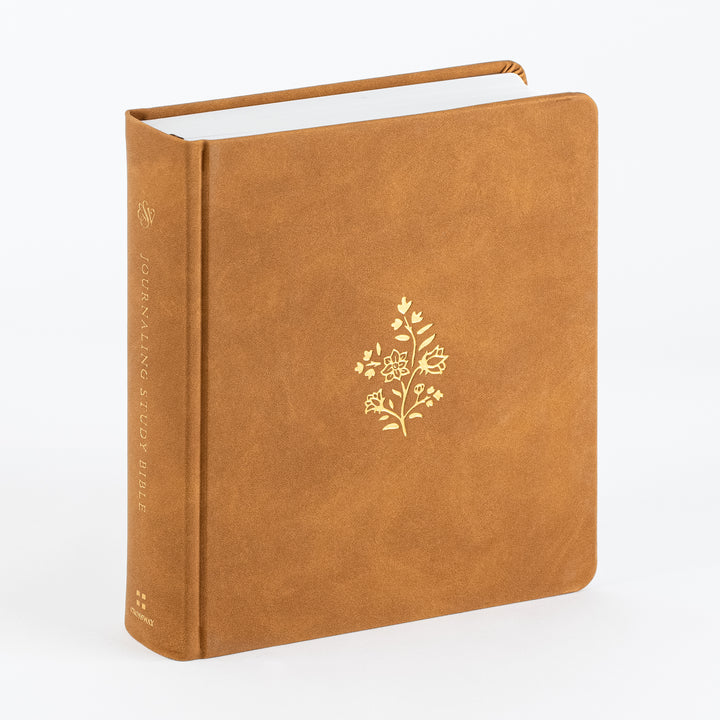 ESV Journaling Study Bible - TruTone, Nubuck Caramel