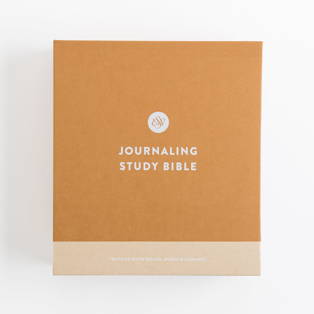 ESV Journaling Study Bible - TruTone, Nubuck Caramel