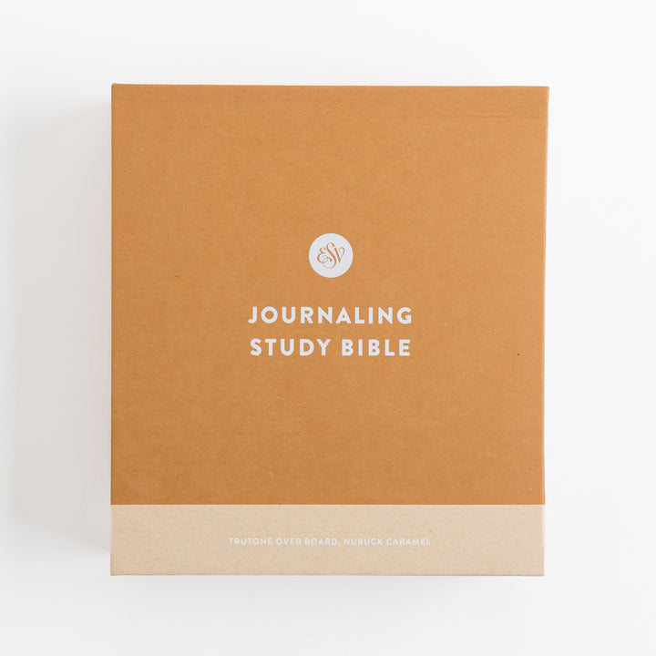 ESV Journaling Study Bible - TruTone, Nubuck Caramel