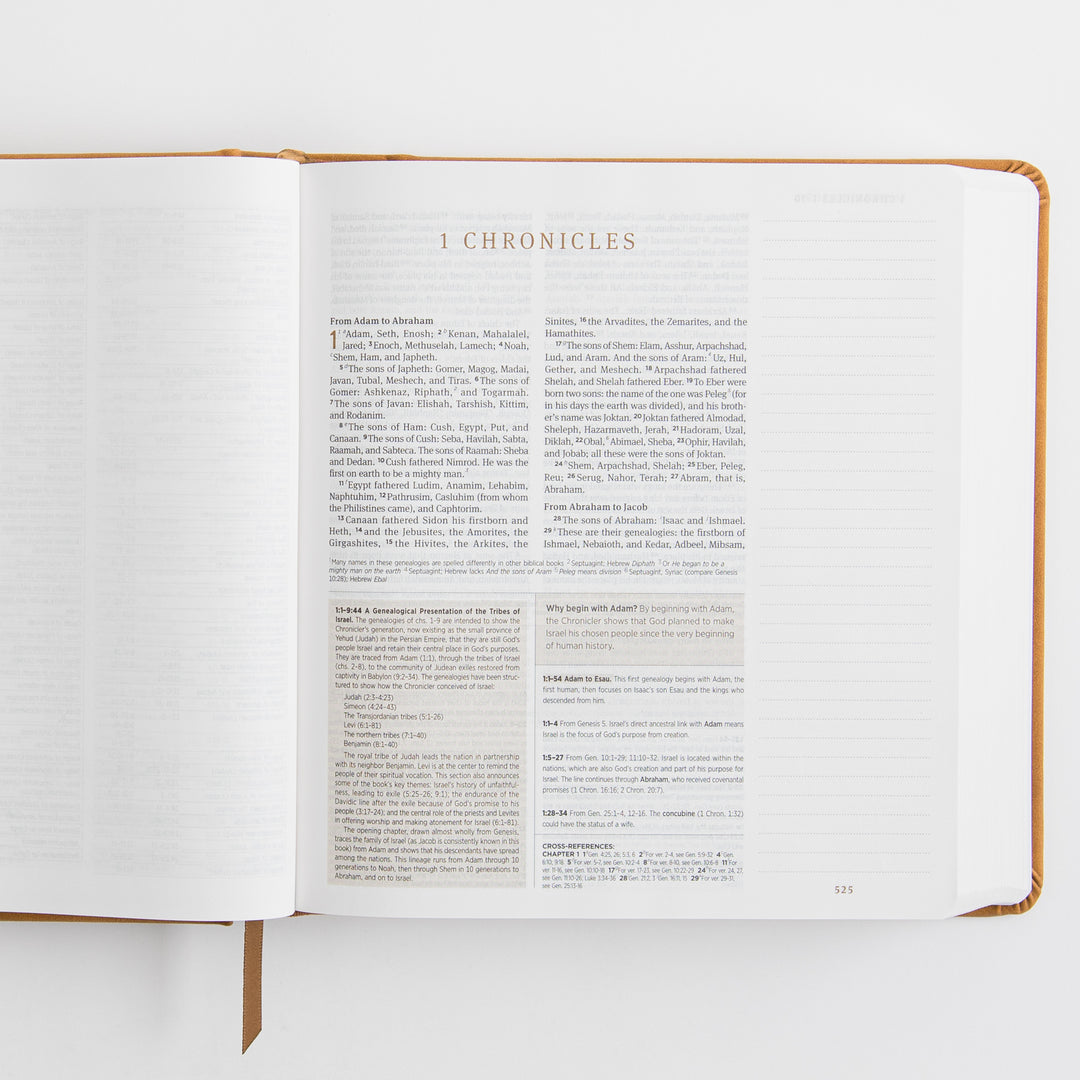 ESV Journaling Study Bible - TruTone, Nubuck Caramel
