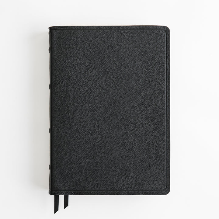ESV Wide Margin Reference Bible, Red Letter - Top Grain Leather, Black