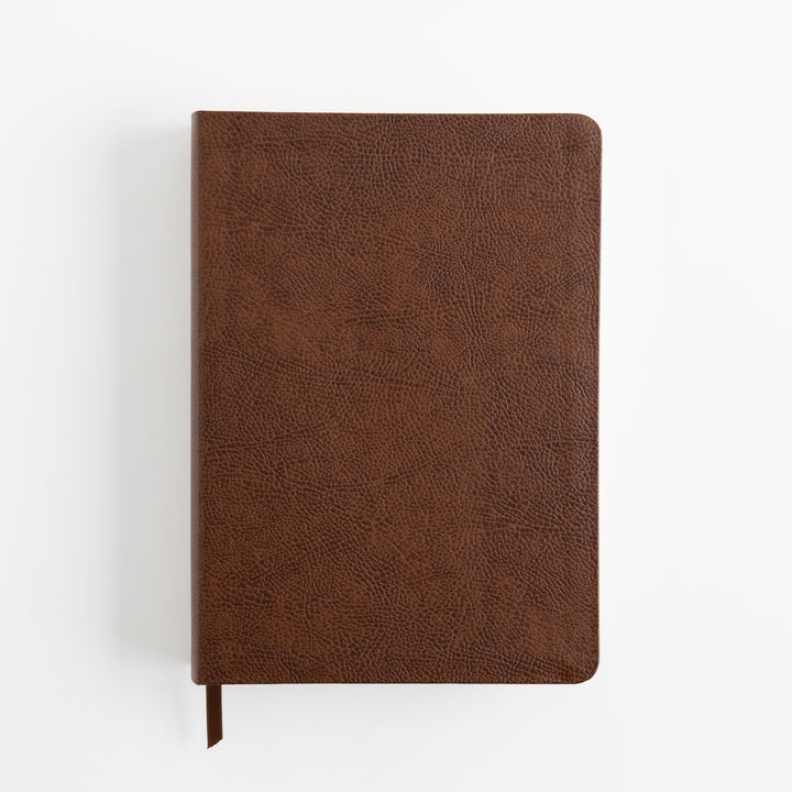 ESV Single Column Journaling Bible, Large Print - Bonded Leather, Mocha