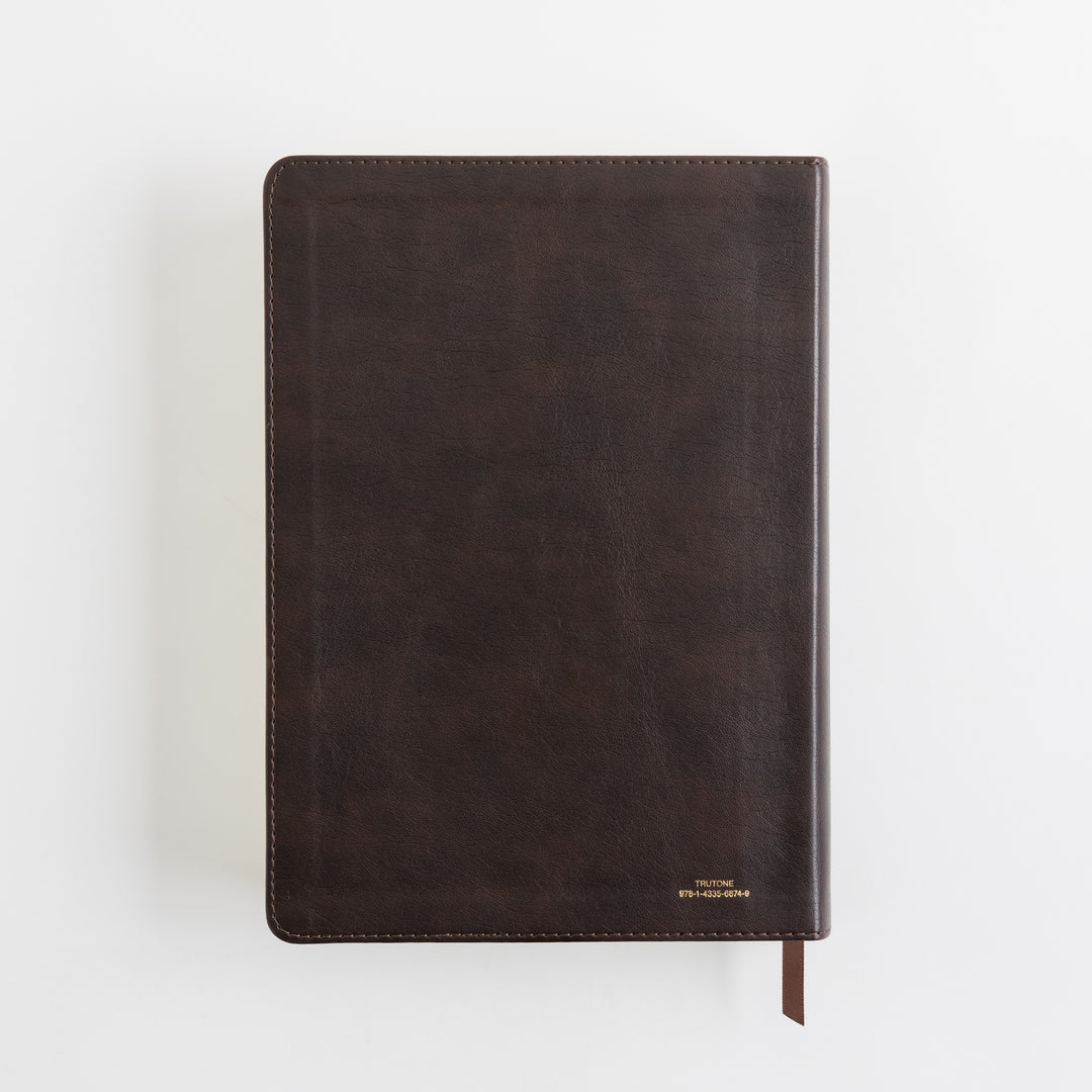 ESV Single Column Journaling Bible, Large Print - TruTone, Deep Brown