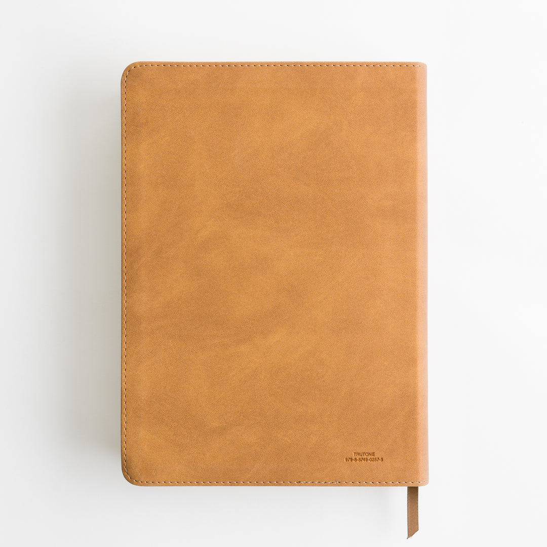 ESV Single Column Journaling Bible, Large Print - TruTone, Nubuck Caramel