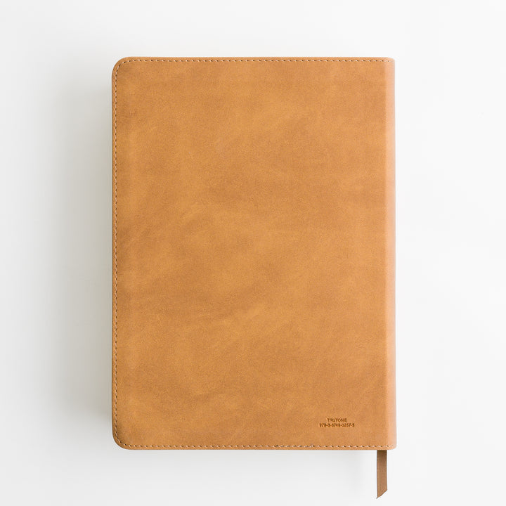 ESV Single Column Journaling Bible, Large Print - TruTone, Nubuck Caramel