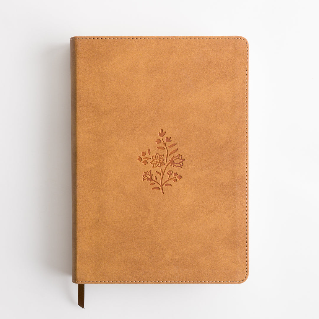 ESV Single Column Journaling Bible, Large Print - TruTone, Nubuck Caramel