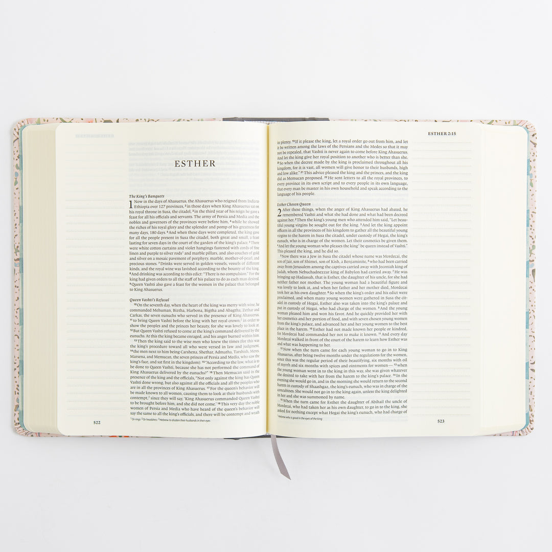ESV Single Column Journaling Bible, Artist Series - Cloth over Board, Lulie Wallace, In Bloom