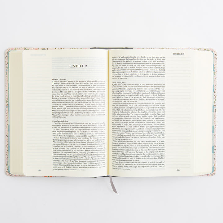ESV Single Column Journaling Bible, Artist Series - Cloth over Board, Lulie Wallace, In Bloom