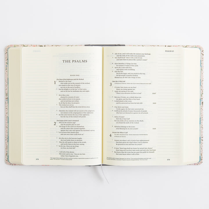 ESV Single Column Journaling Bible, Artist Series - Cloth over Board, Lulie Wallace, In Bloom
