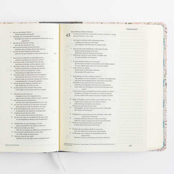 ESV Single Column Journaling Bible, Artist Series - Cloth over Board, Lulie Wallace, In Bloom