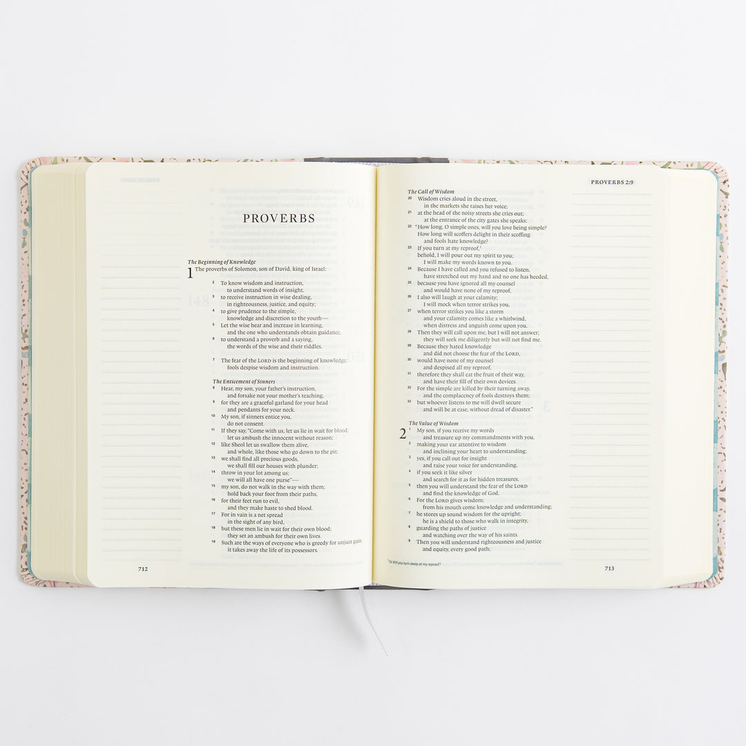 ESV Single Column Journaling Bible, Artist Series - Cloth over Board, Lulie Wallace, In Bloom