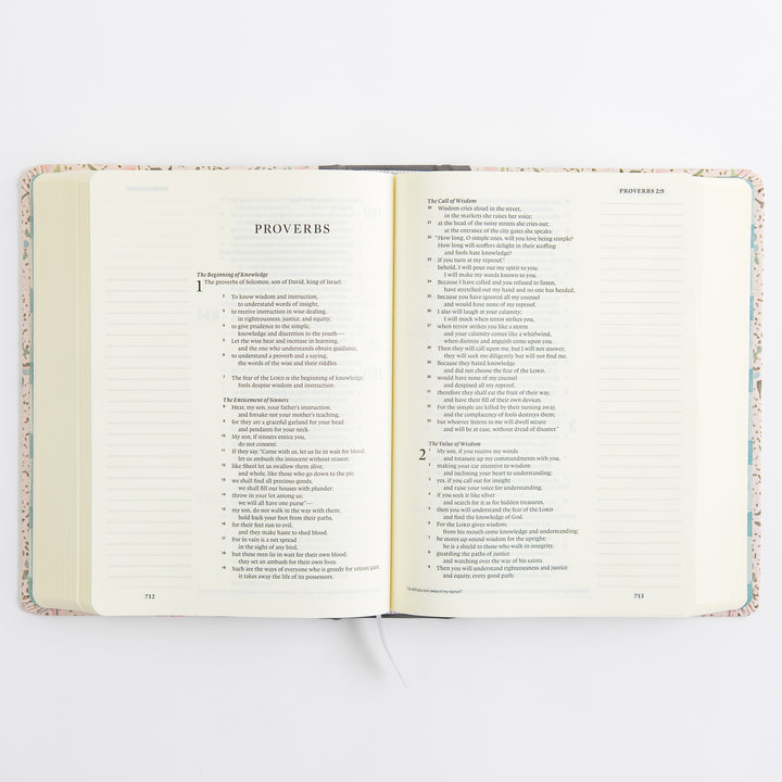 ESV Single Column Journaling Bible, Artist Series - Cloth over Board, Lulie Wallace, In Bloom