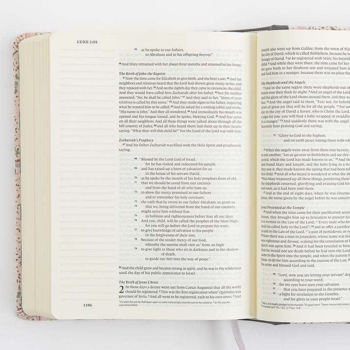ESV Single Column Journaling Bible, Artist Series - Cloth over Board, Lulie Wallace, In Bloom