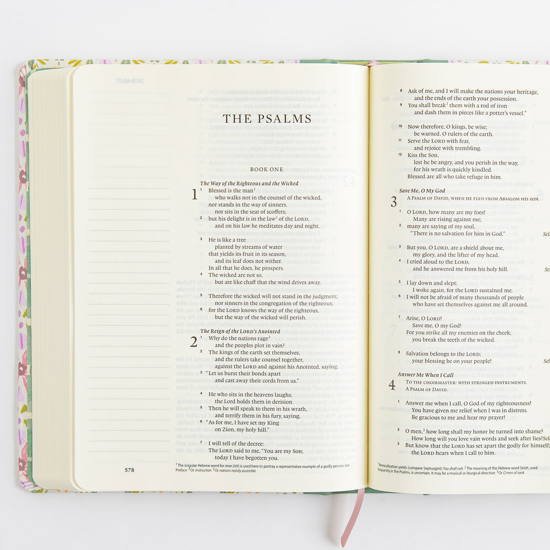ESV Single Column Journaling Bible, Artist Series - Cloth over Board, Lulie Wallace, Penelope
