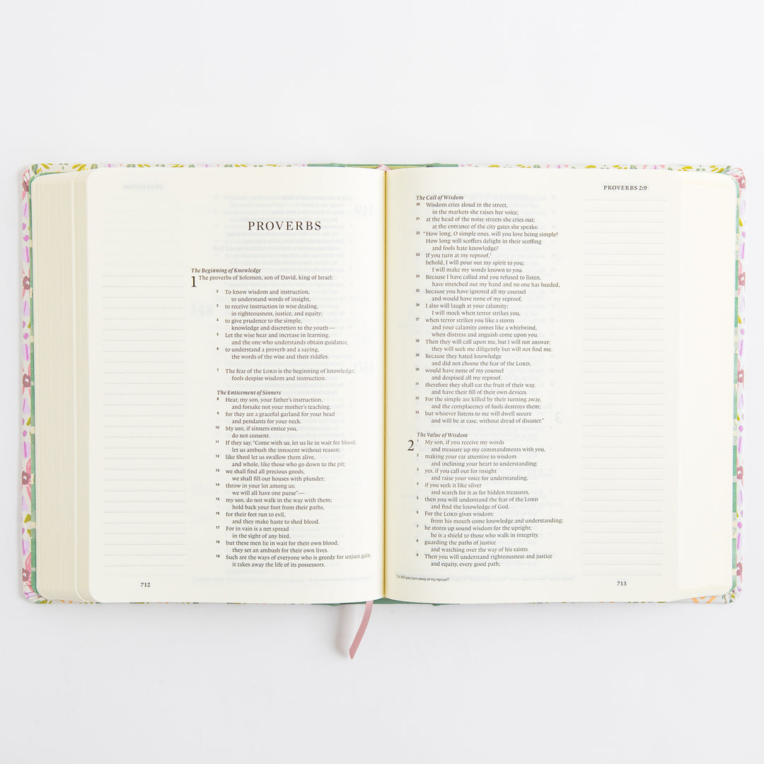ESV Single Column Journaling Bible, Artist Series - Cloth over Board, Lulie Wallace, Penelope