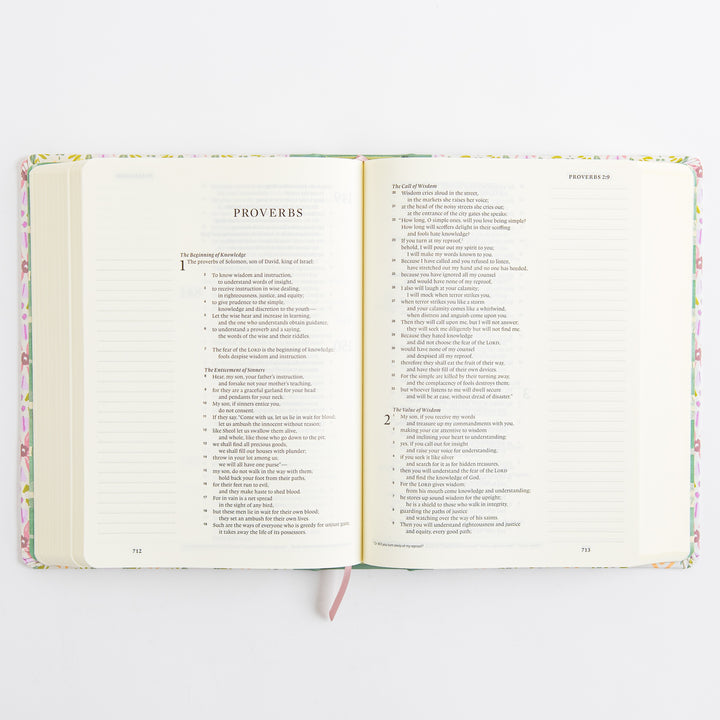 ESV Single Column Journaling Bible, Artist Series - Cloth over Board, Lulie Wallace, Penelope