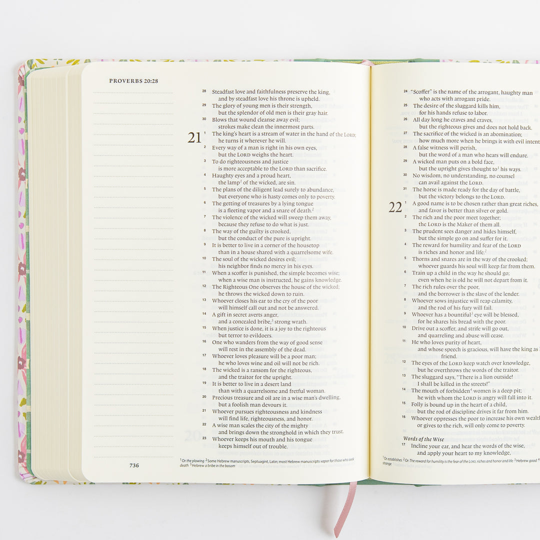 ESV Single Column Journaling Bible, Artist Series - Cloth over Board, Lulie Wallace, Penelope
