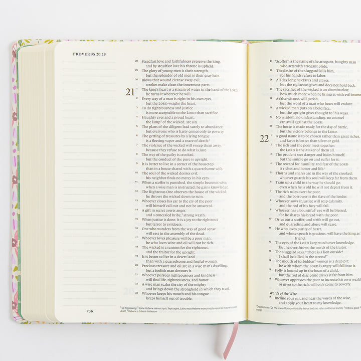 ESV Single Column Journaling Bible, Artist Series - Cloth over Board, Lulie Wallace, Penelope