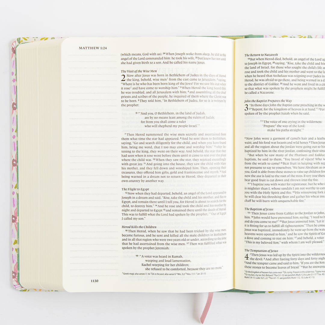 ESV Single Column Journaling Bible, Artist Series - Cloth over Board, Lulie Wallace, Penelope