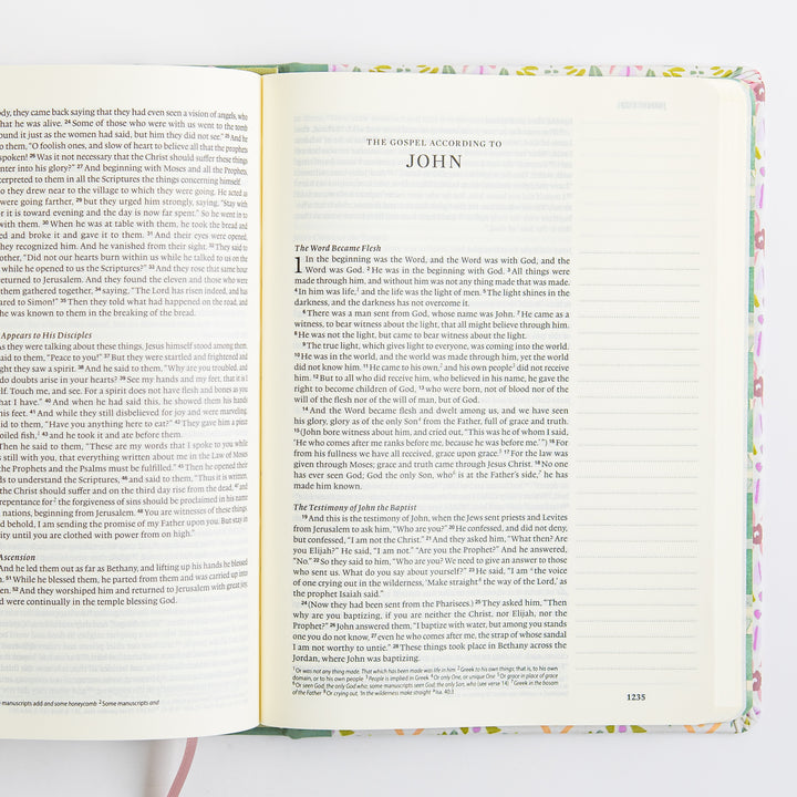 ESV Single Column Journaling Bible, Artist Series - Cloth over Board, Lulie Wallace, Penelope