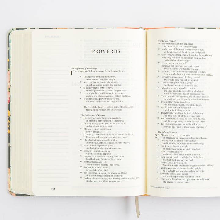 ESV Single Column Journaling Bible, Artist Series - Hardcover, Ruth Chou Simons, Be Transformed