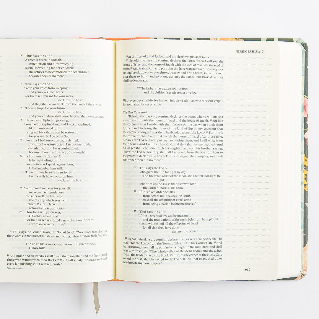 ESV Single Column Journaling Bible, Artist Series - Hardcover, Ruth Chou Simons, Be Transformed