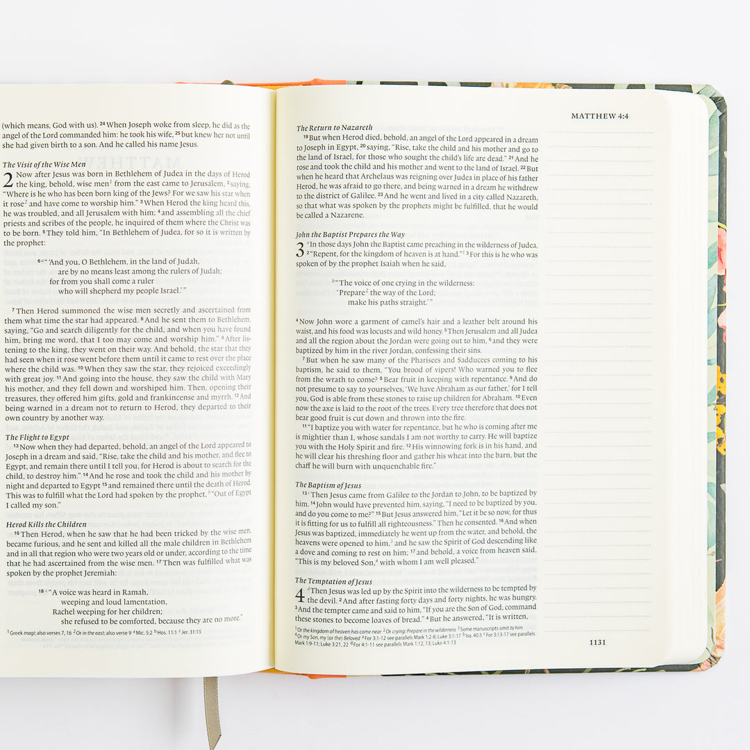 ESV Single Column Journaling Bible, Artist Series - Hardcover, Ruth Chou Simons, Be Transformed