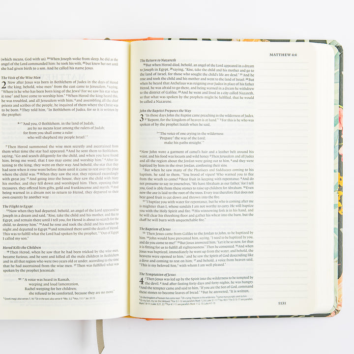 ESV Single Column Journaling Bible, Artist Series - Hardcover, Ruth Chou Simons, Be Transformed