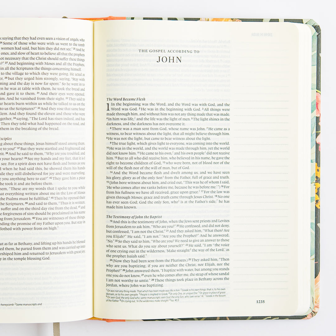 ESV Single Column Journaling Bible, Artist Series - Hardcover, Ruth Chou Simons, Be Transformed