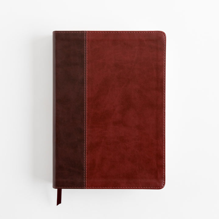 ESV Single Column Journaling Bible, Large Print - TruTone, Burgundy/Red