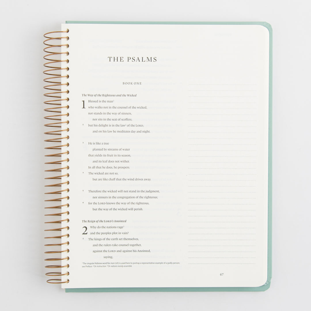 ESV Spiral-Bound Journaling Bible, Poetry - Hardcover