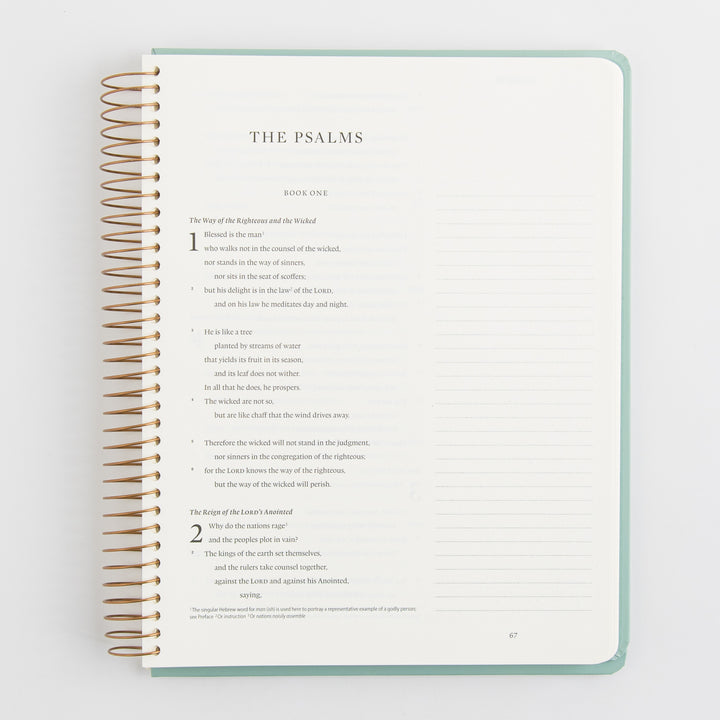 ESV Spiral-Bound Journaling Bible, Poetry - Hardcover