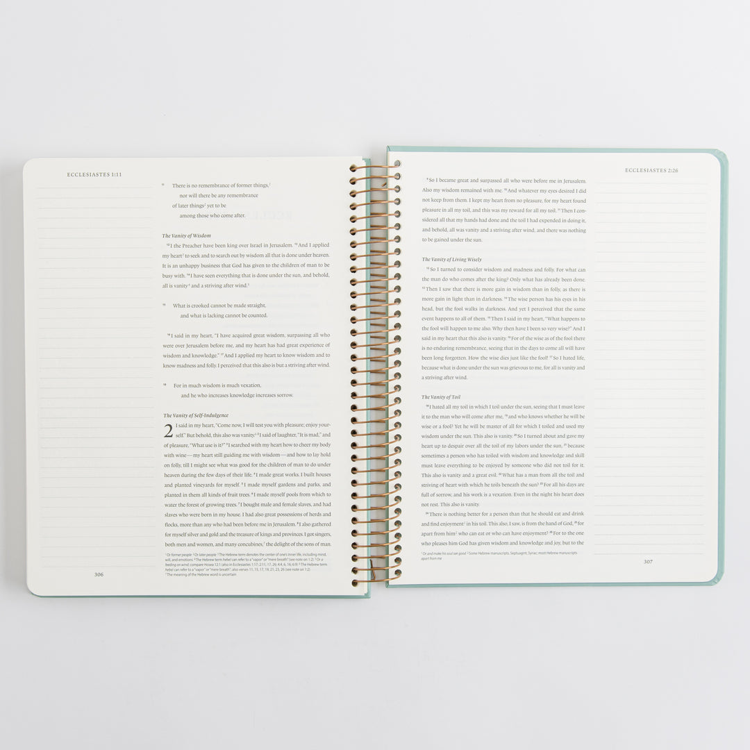 ESV Spiral-Bound Journaling Bible, Poetry - Hardcover