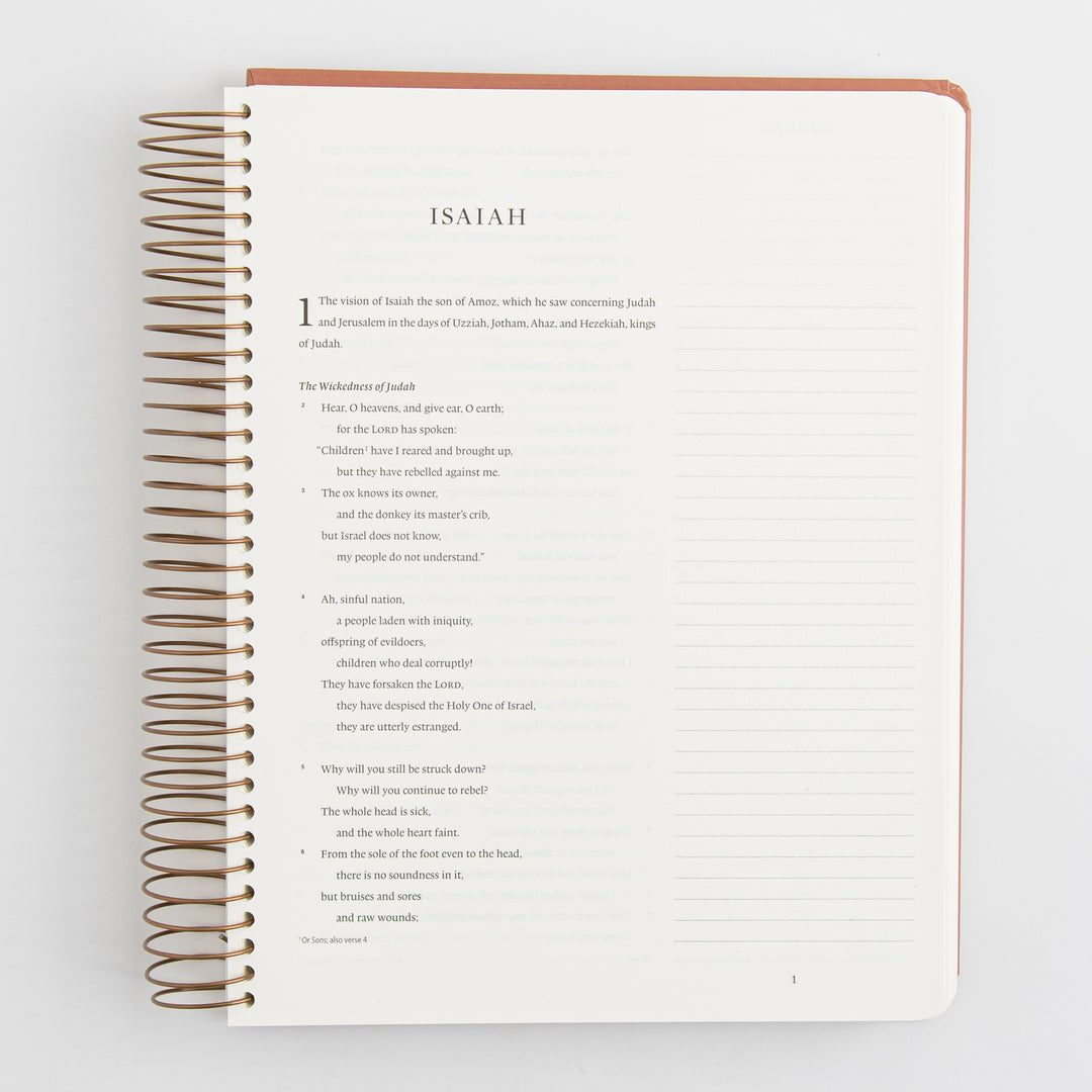 ESV Spiral-Bound Journaling Bible, Prophets - Hardcover