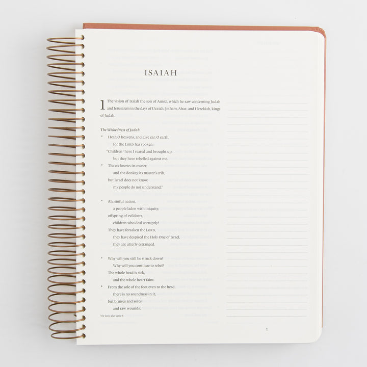 ESV Spiral-Bound Journaling Bible, Prophets - Hardcover