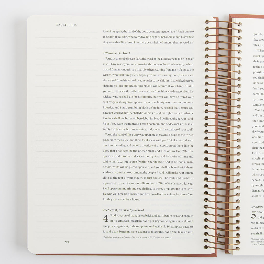 ESV Spiral-Bound Journaling Bible, Prophets - Hardcover