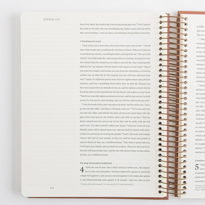 ESV Spiral-Bound Journaling Bible, Prophets - Hardcover