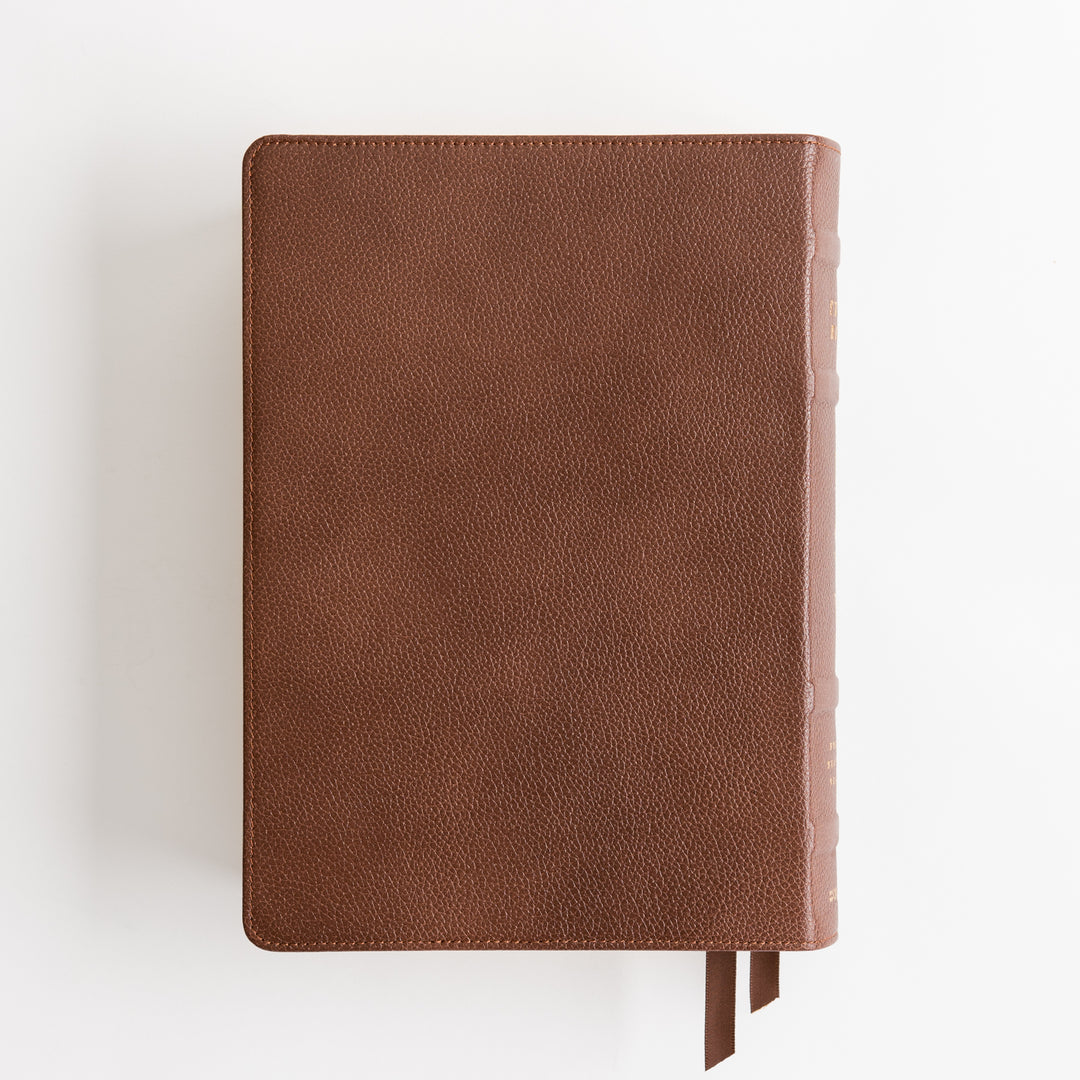 ESV Study Bible - Cowhide, Deep Brown