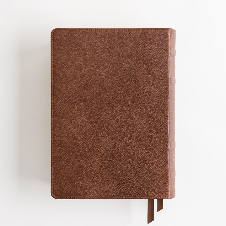 ESV Study Bible - Cowhide, Deep Brown