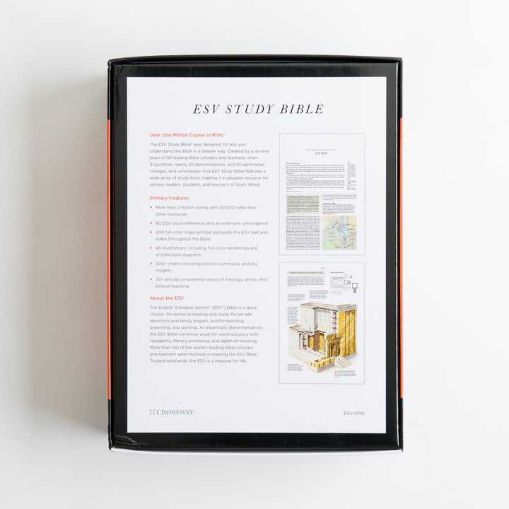 ESV Study Bible - Cowhide, Deep Brown