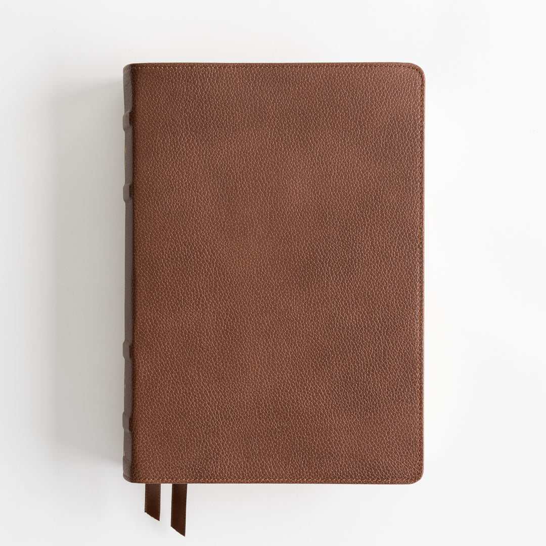 ESV Study Bible - Cowhide, Deep Brown