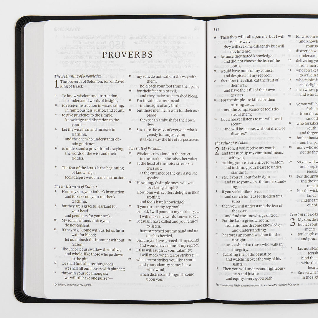 ESV Value Thinline Bible - TruTone - Black