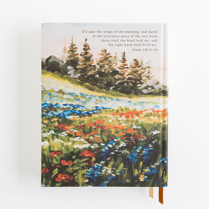 KJV Large Print Notetaking Bible - Cloth Over Board - Coram Theme