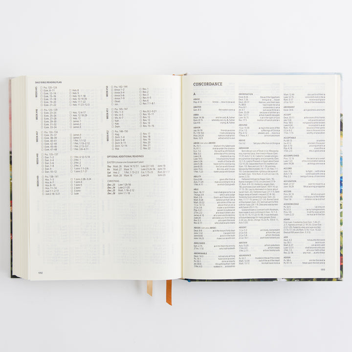 KJV Large Print Notetaking Bible - Cloth Over Board - Coram Theme