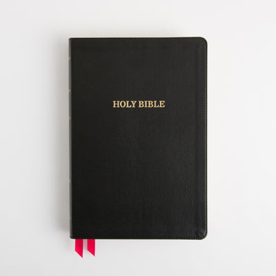 KJV Deluxe Reference Bible - Giant Print - Cross References - Red Letter - Deluxe Leathersoft - Black